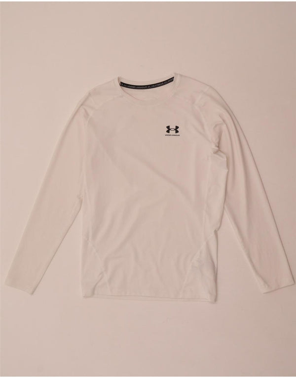 Мужской топ Under Armour Heat Gear с длинным рукавом XL, белый полиэстер