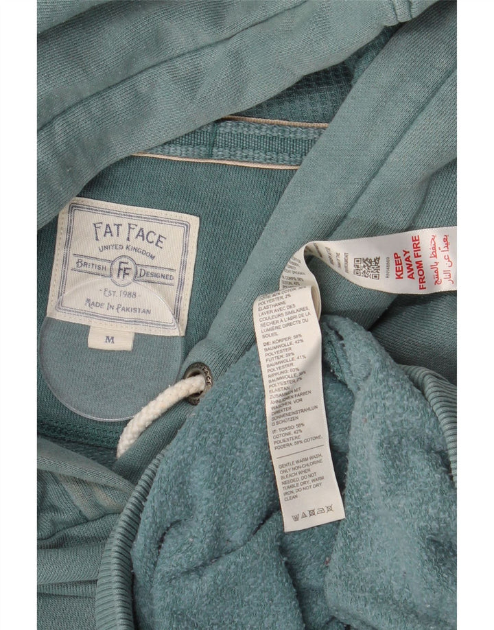 Женский джемпер с капюшоном Fat Face UK 14, хлопковый средний зеленый цвет