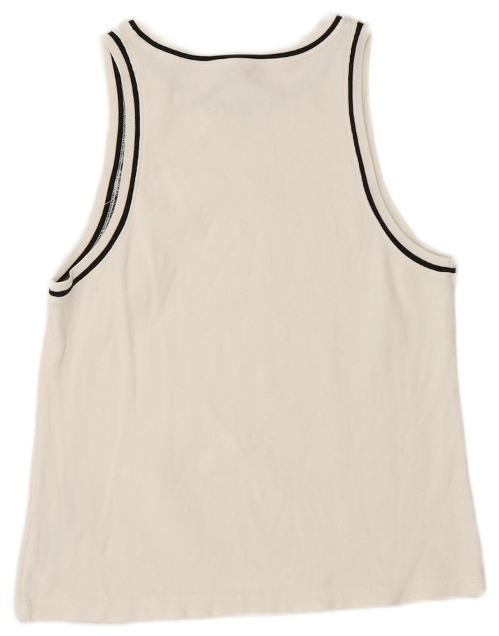 Женский жилет Massimo Dutti UK 12, средний белый, вискоза