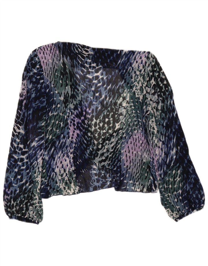 ROSANNA PELLEGRINI Женская Блузка-Рубашка UK 14 Средний Разноцветный