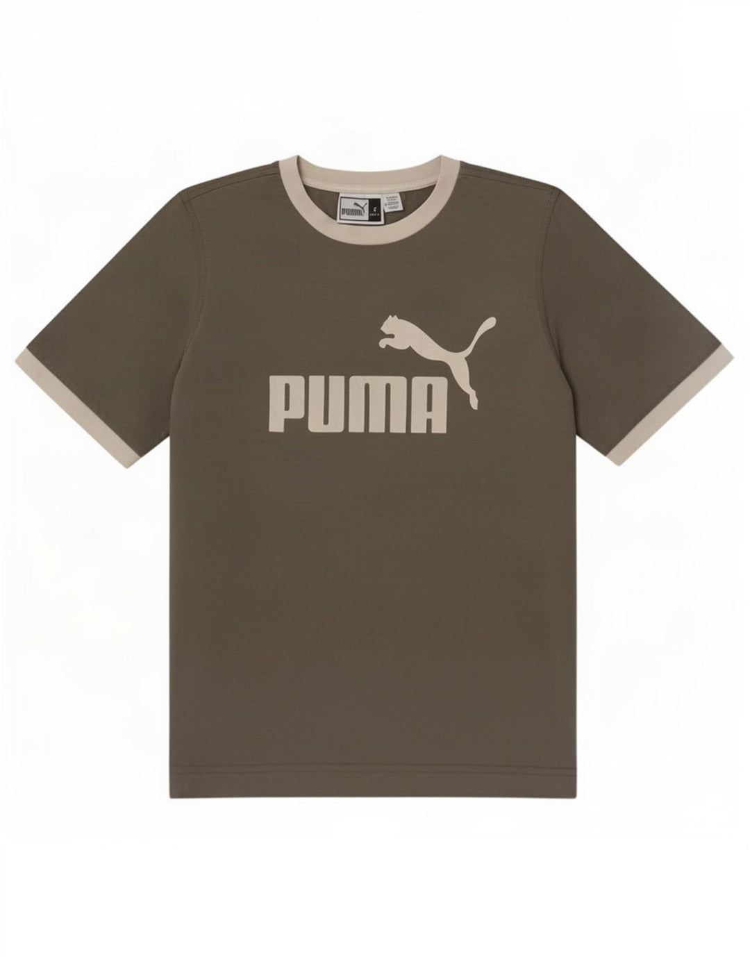 Мужская футболка с рисунком Puma, маленькая, серая