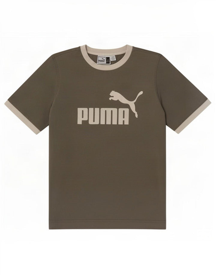 Мужская футболка с рисунком Puma, маленькая, серая