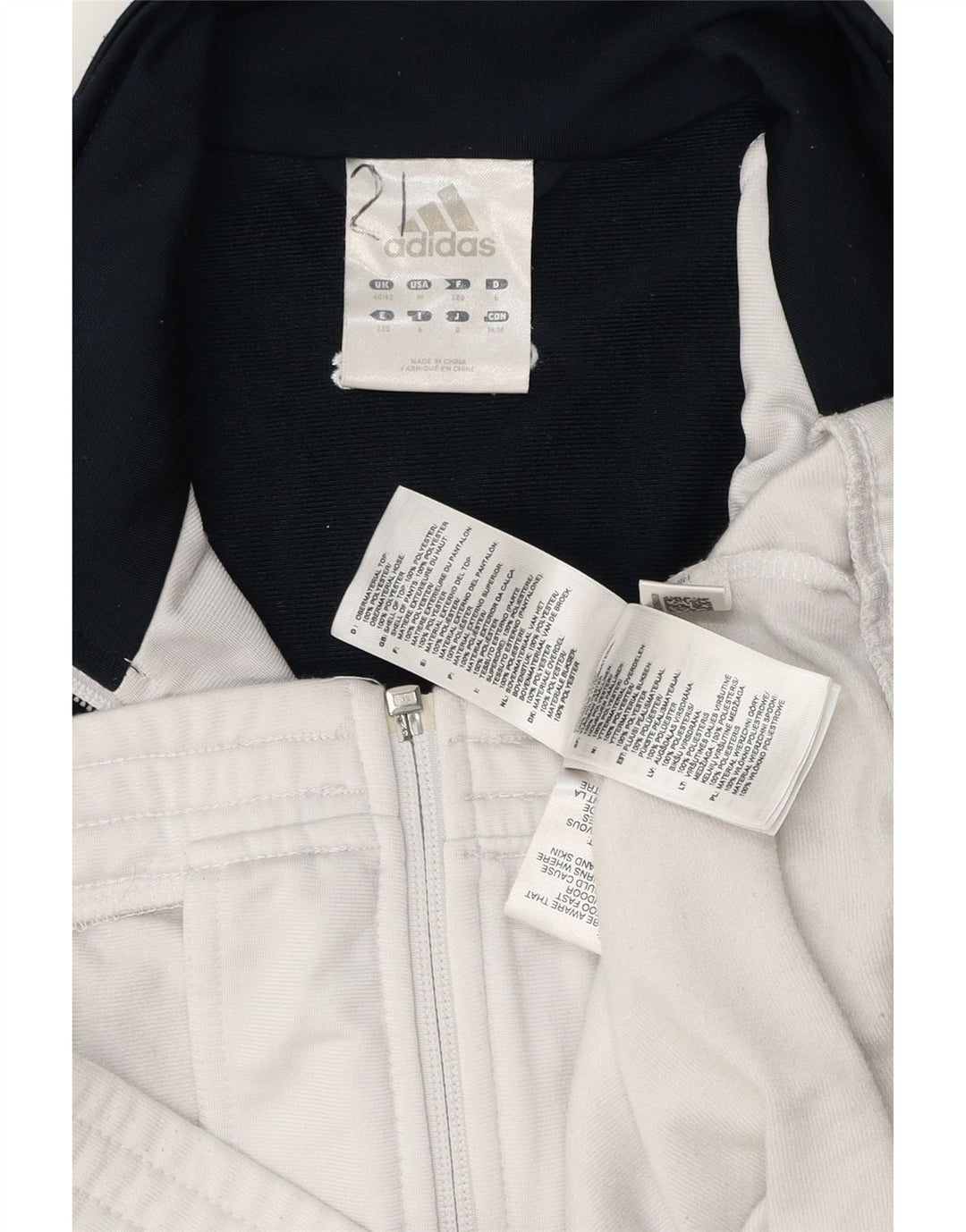 Мужская спортивная куртка ADIDAS UK 40/42 Medium White Colourblock