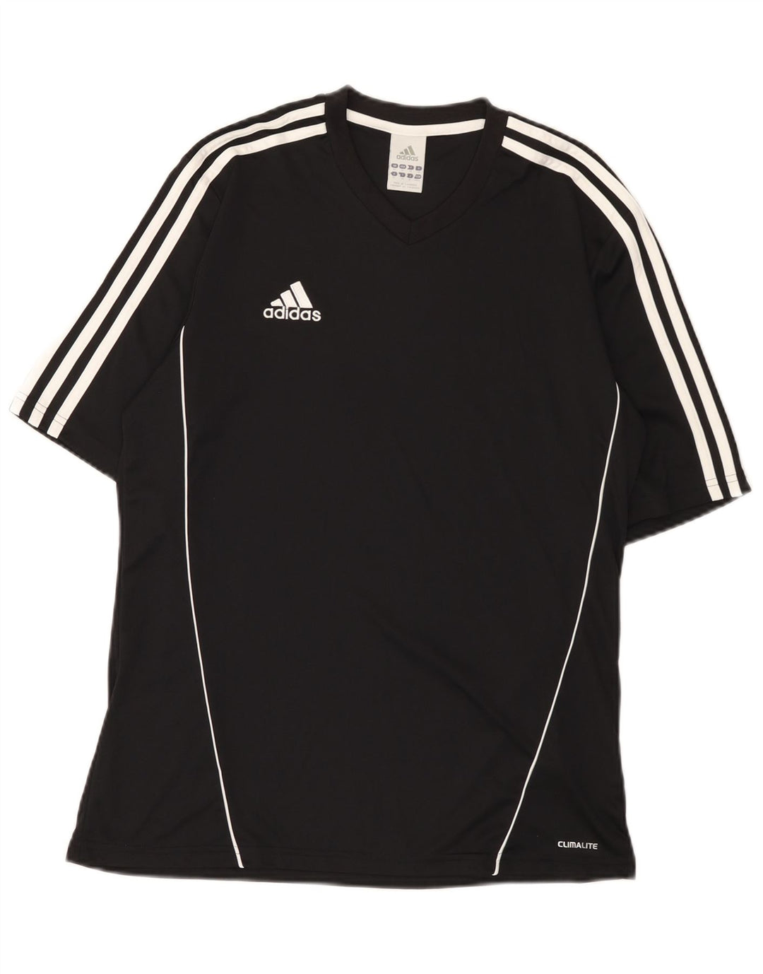 Мужская футболка Adidas Climalite, средний черный полиэстер