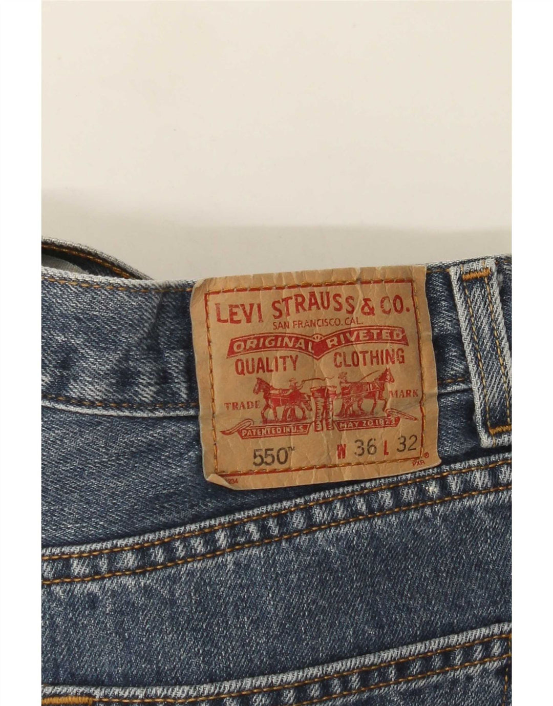 Мужские свободные джинсы Levi's 550 W36 L32 синие