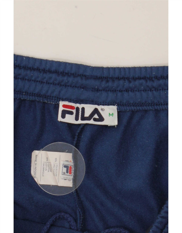 Мужские спортивные брюки Fila, средний синий полиэстер с цветными блоками