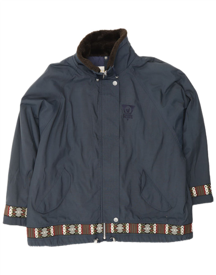 CIESSE PIUMINI Женская куртка-ветровка оверсайз, размер 48, большая, темно-синяя