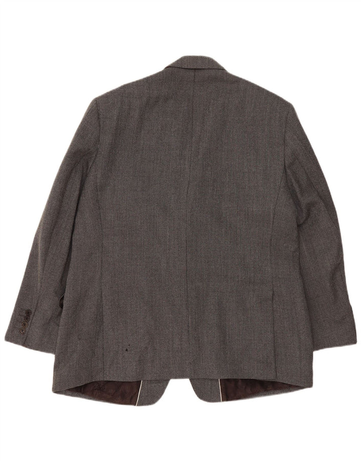 Мужской пиджак Marks & Spencer Autograph на 2 пуговицах, Великобритания, 46 XL, серая шерсть