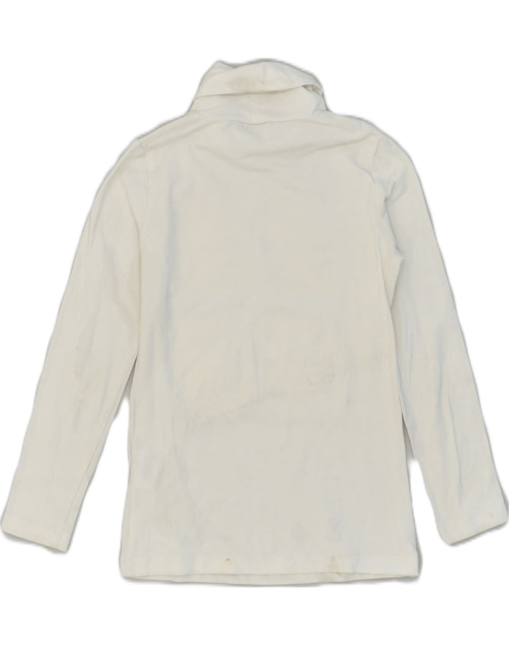 LIU JO Girls Roll Neck Graphic Top Long Sleeve 8-9 Years White Cotton | Vintage Liu Jo | Thrift | Second-Hand Liu Jo | Used Clothing | Messina Hembry 