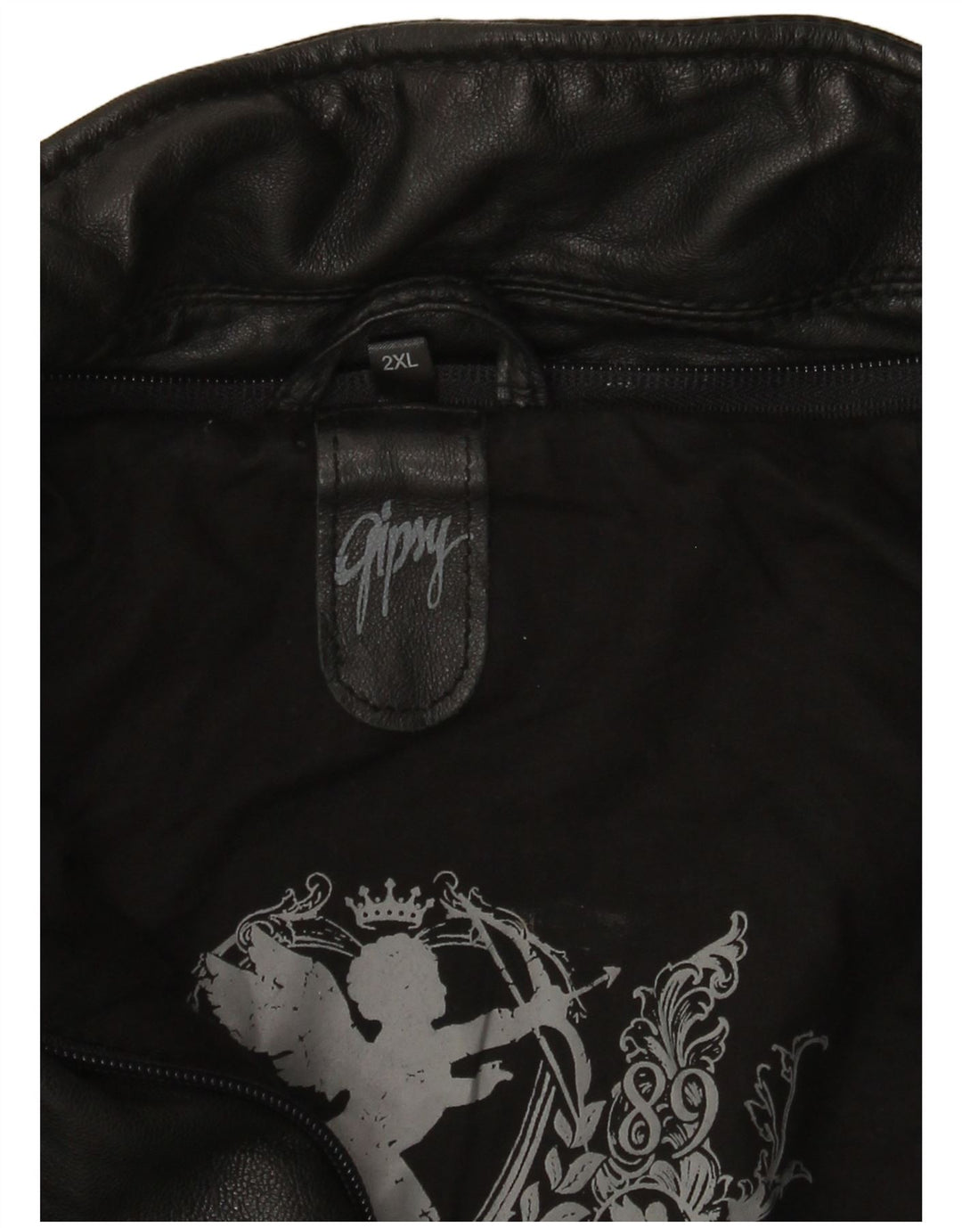 Женская кожаная косуха Gipsy UK 20 2XL, черная