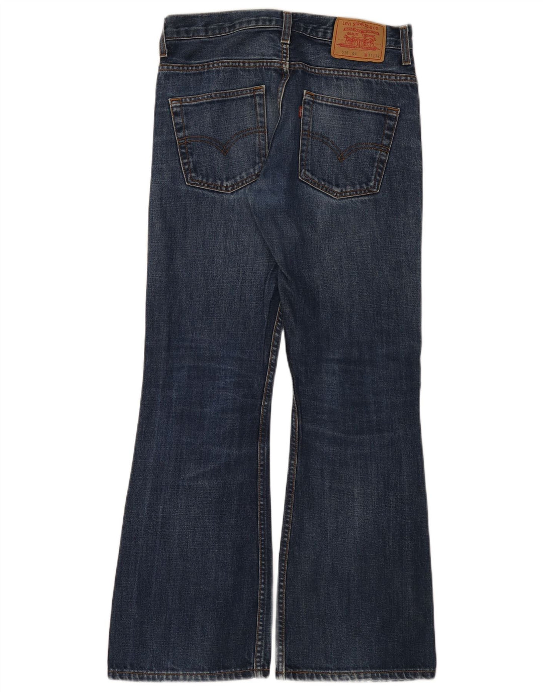 Женские расклешенные джинсы Levi's 516 W31 L32, синий хлопок