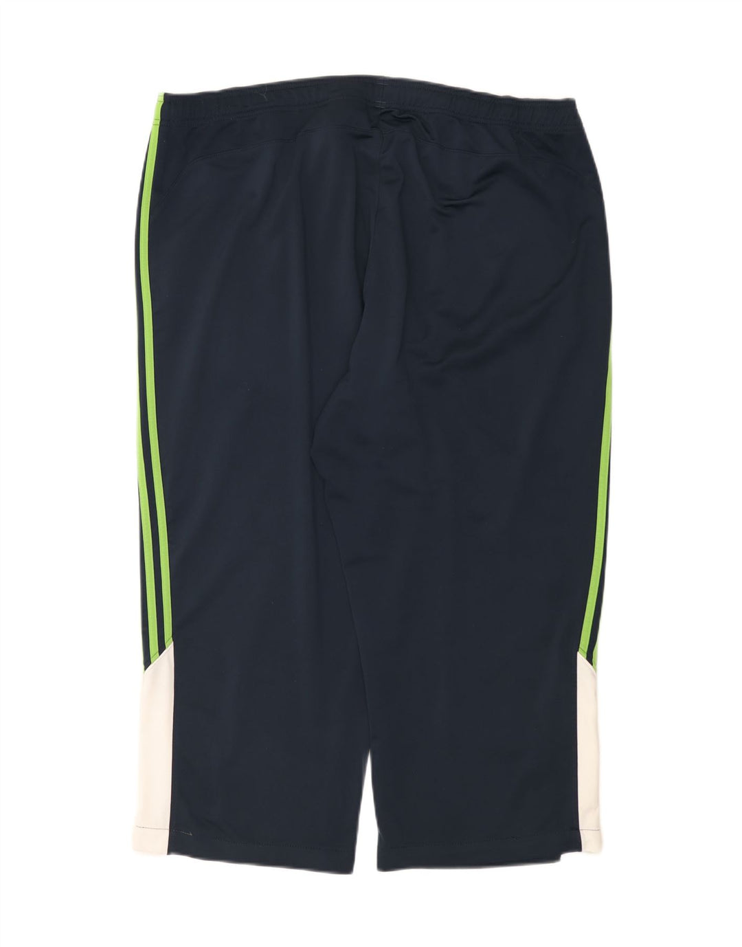 Мужские спортивные брюки-капри Adidas 2XL темно-синие, полиэстер с цветными блоками