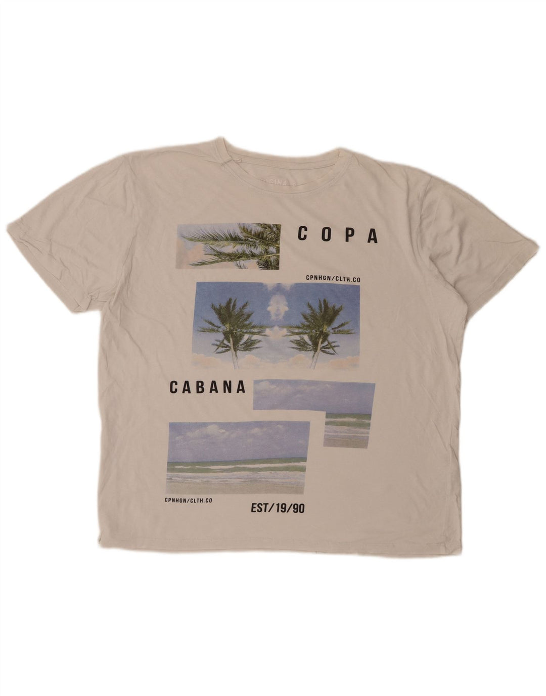 Мужская футболка с рисунком JACK & JONES, топ XL, белый хлопок