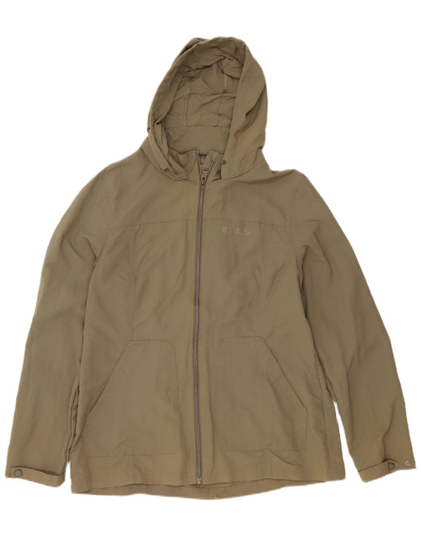 Женская ветровка с капюшоном Mountain Warehouse UK 16, большой нейлон цвета хаки