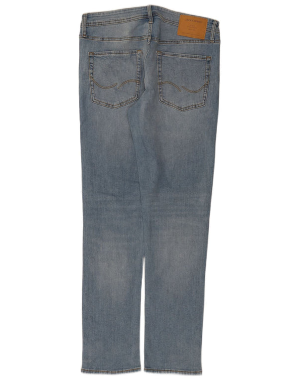 Мужские узкие джинсы Jack & Jones W32 L32 синие, хлопок
