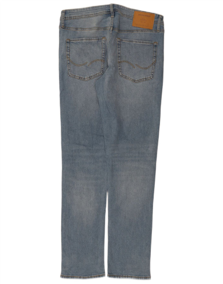 Мужские узкие джинсы Jack & Jones W32 L32 синие, хлопок
