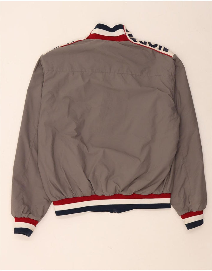 Мужской бомбер NORTH SAILS UK 42 XL, серый с цветными блоками, полиамид