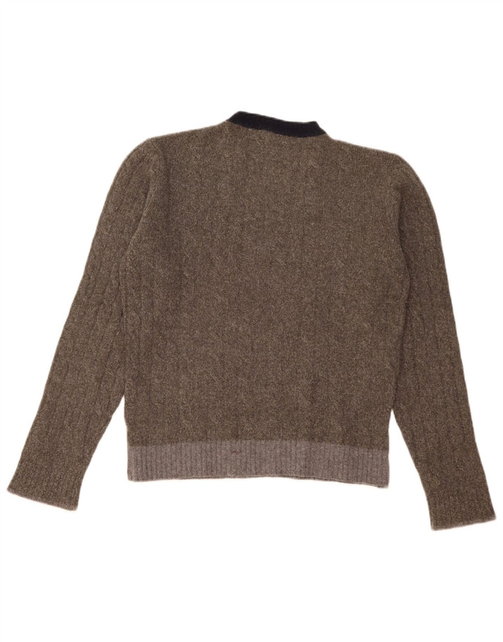 Мужской джемпер с круглым вырезом Dkny, маленький серый шерстяной свитер с цветными блоками