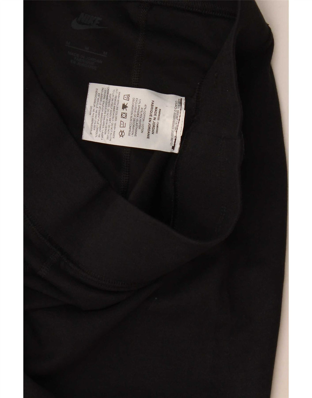 Женские леггинсы с рисунком Nike UK 12, хлопковые, средние, черные