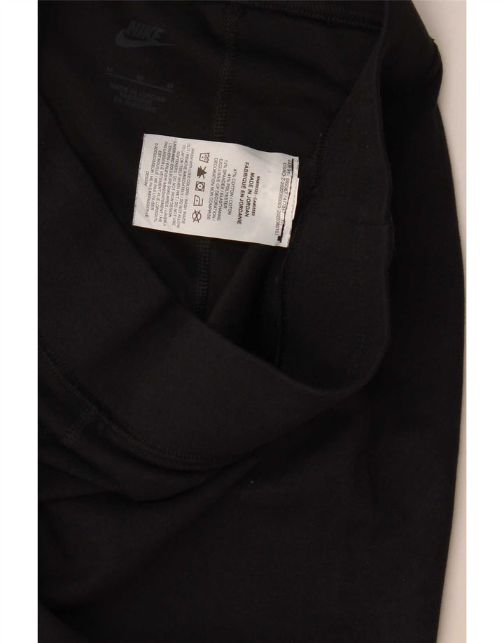 Женские леггинсы с рисунком Nike UK 12, хлопковые, средние, черные