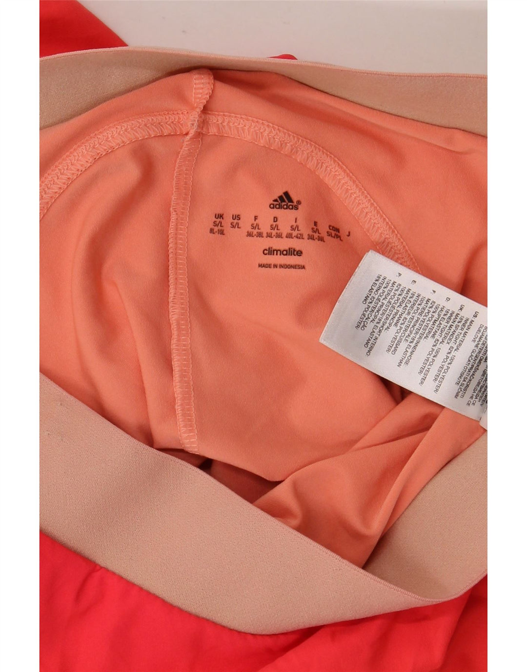 Женская теннисная юбка ADIDAS Climalite UK 8/10, маленькая оранжевая, полиэстер