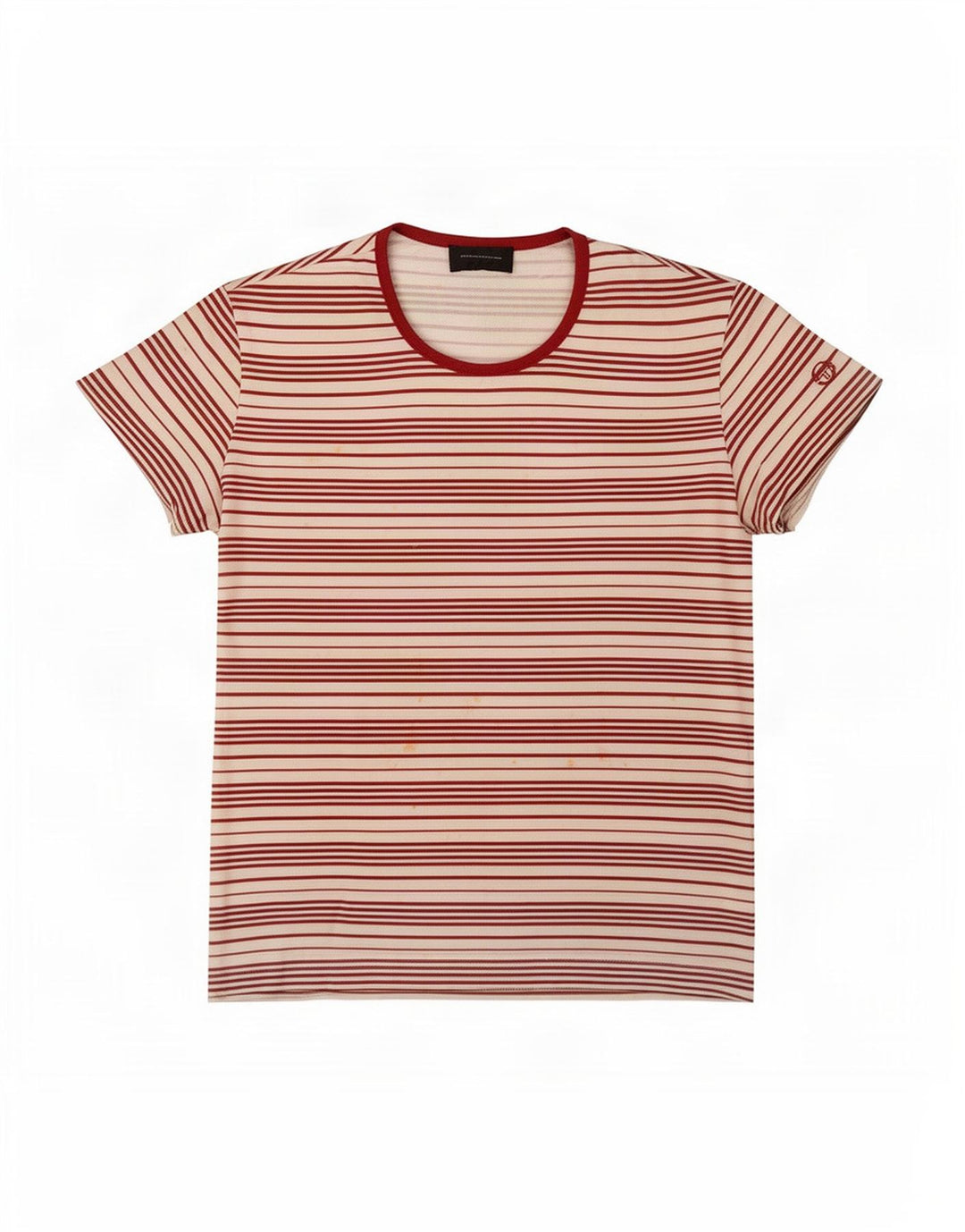 Женская футболка Sergio Tacchini Top IT 44 Medium, полиэстер в белую полоску