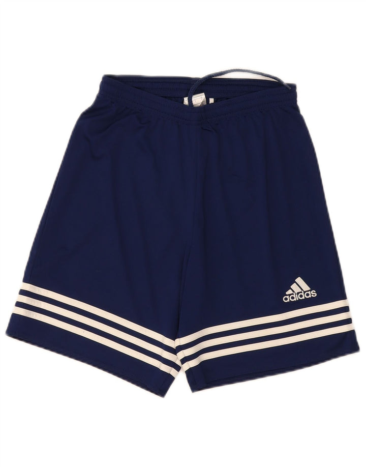 ADIDAS Mens Climalite Sport Shorts Small  Navy Blue Polyester