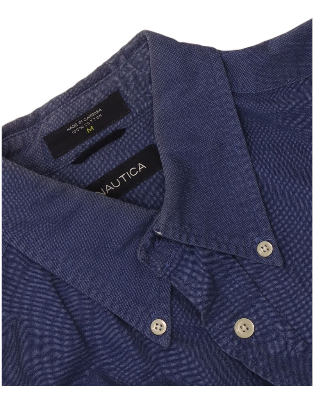 Мужская рубашка Nautica из хлопка среднего синего цвета