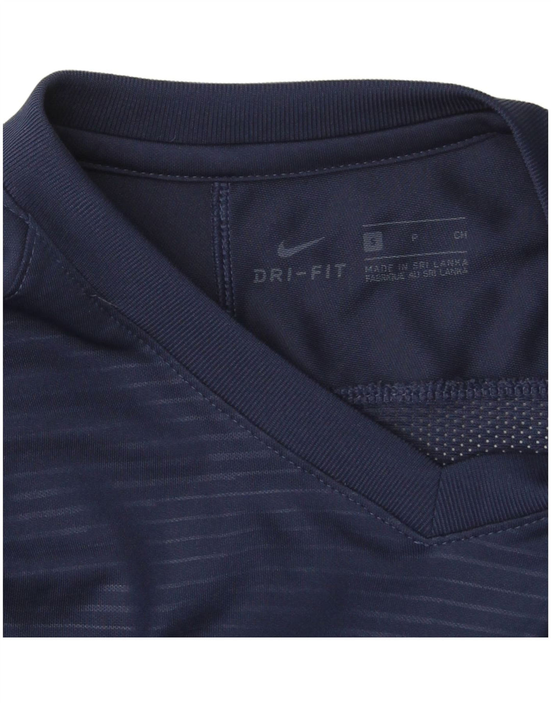 Мужской топ Nike Dri Fit с длинным рукавом, маленький, темно-синий, полиэстер с цветными блоками