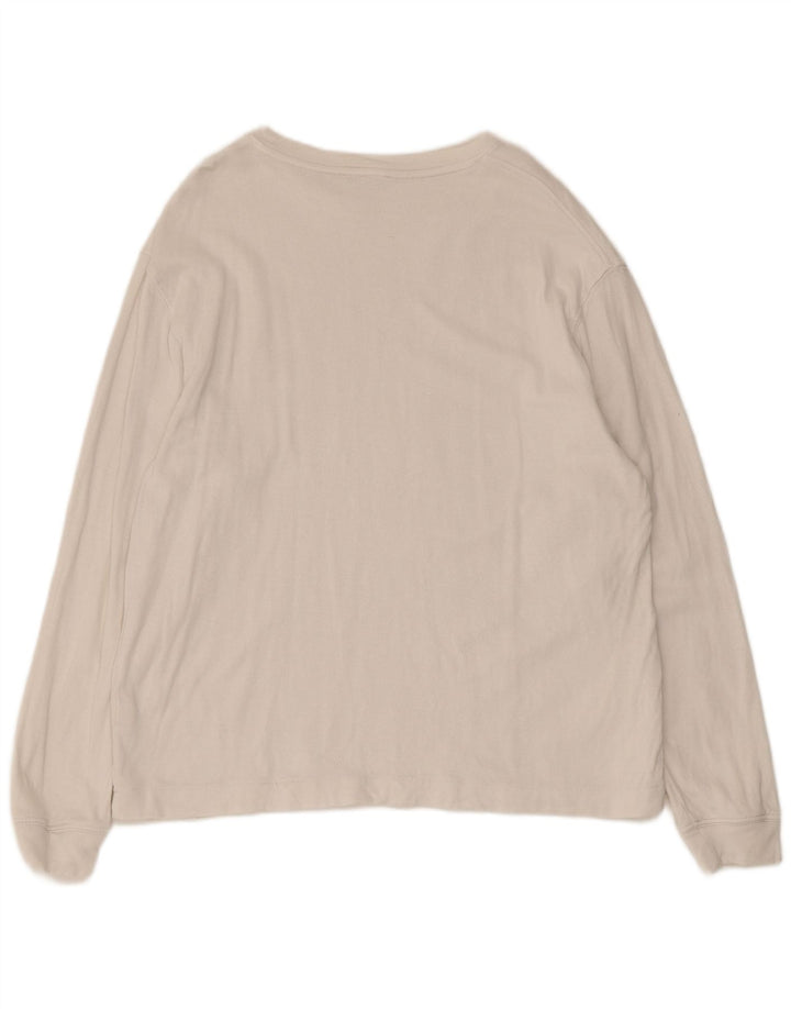 Мужской топ Zara с длинным рукавом, большой белый хлопок
