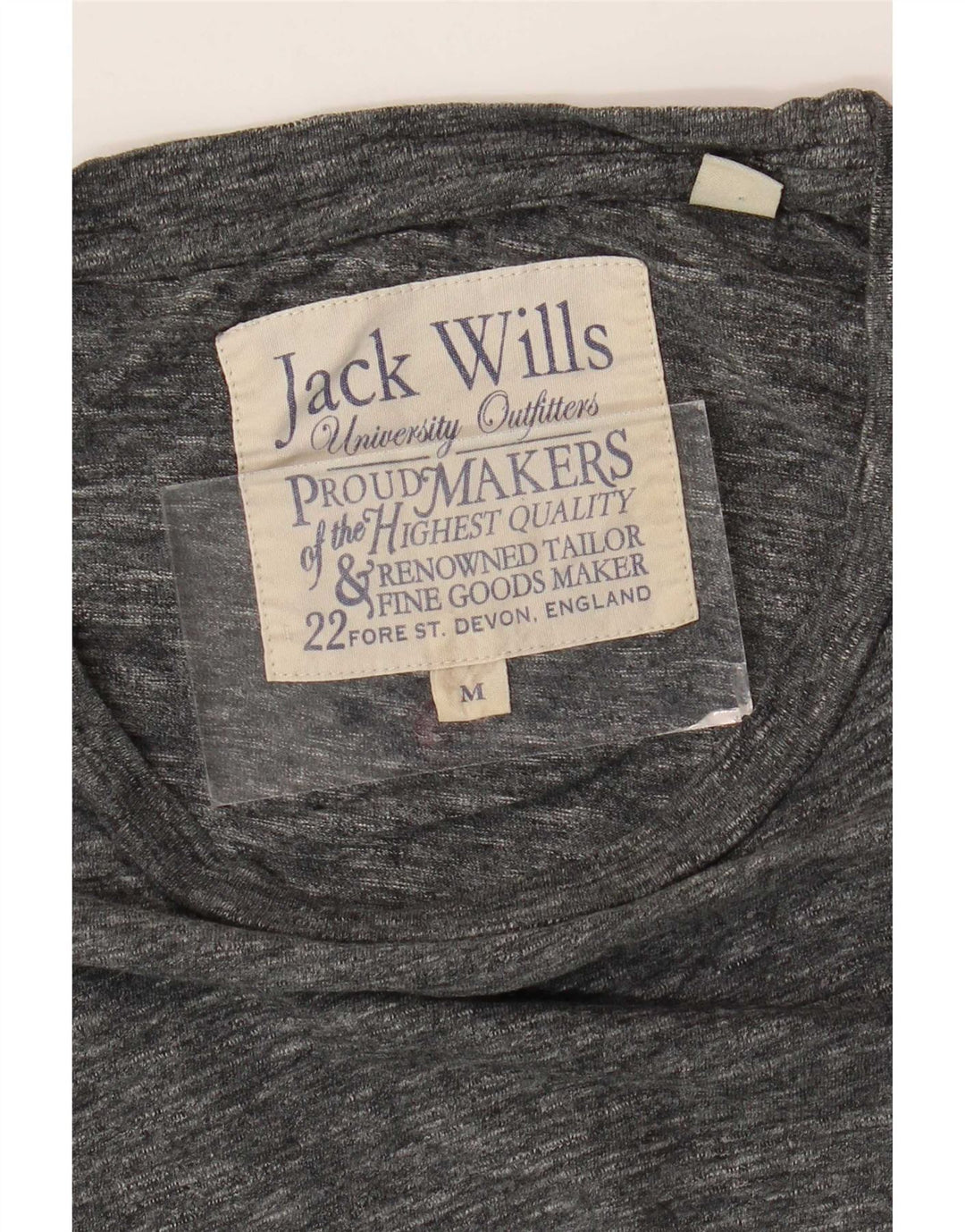 Мужская футболка Jack Wills из хлопка среднего серого цвета с крапинками