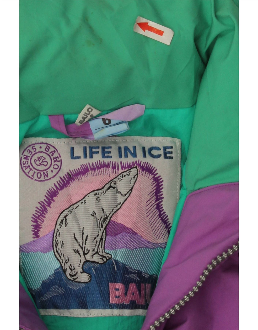 Женская водонепроницаемая лыжная куртка Bailo Gore-Tex IT 46, большая розовая с цветными блоками