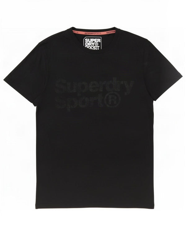 Женская футболка с рисунком Superdry Top UK 14, большой черный полиэстер