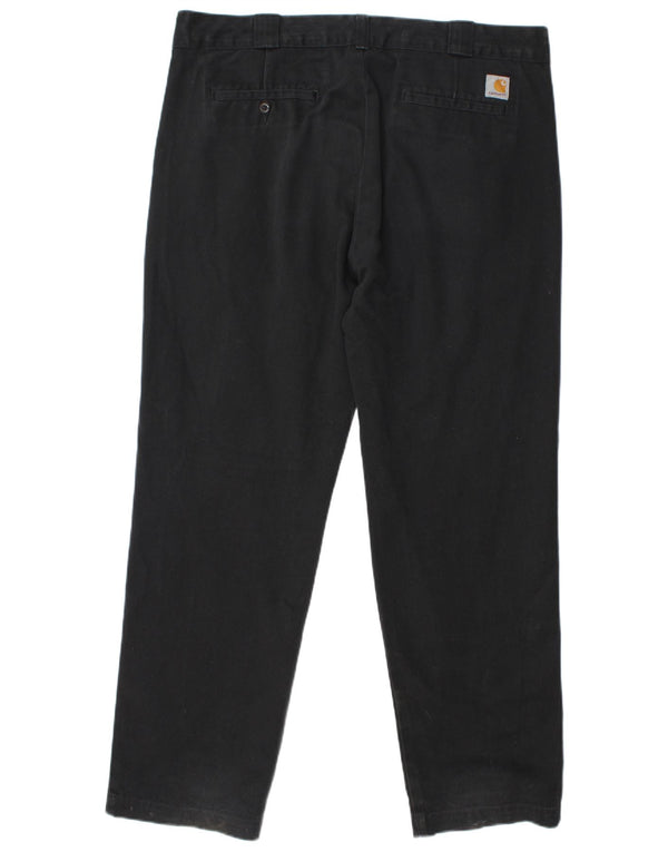 Мужские прямые брюки-чиносы Carhartt W36 L32, черные, хлопковые