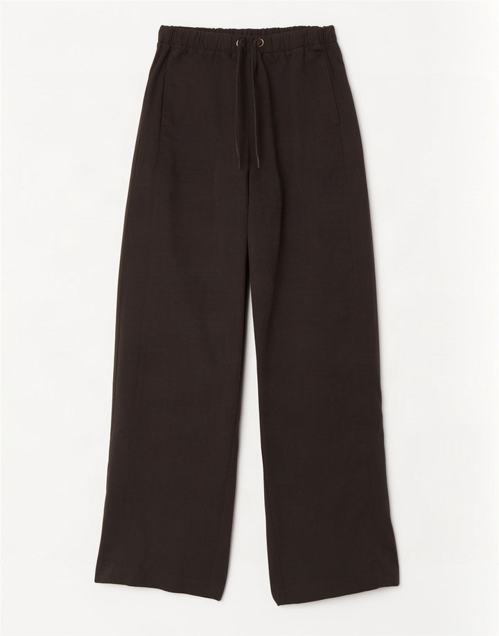 Женские широкие брюки Zara Medium W28 L31, серый полиэстер