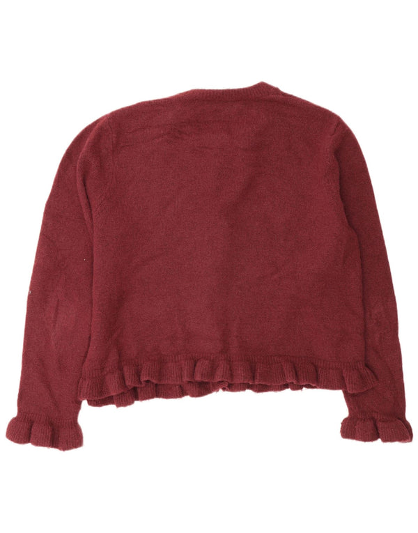 Женский кардиган Zara UK 18 XL бордовый