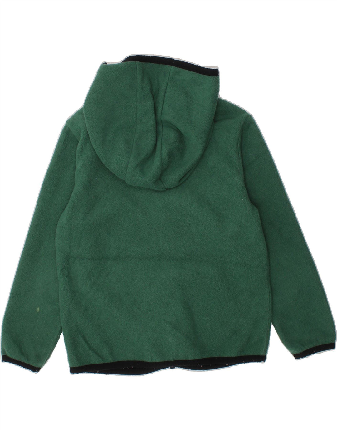 BENETTON Boys Hooded Fleece Jacket 3-4 Years 2XS Green Polyester Vintage Benetton and Second-Hand Benetton from Messina Hembry 