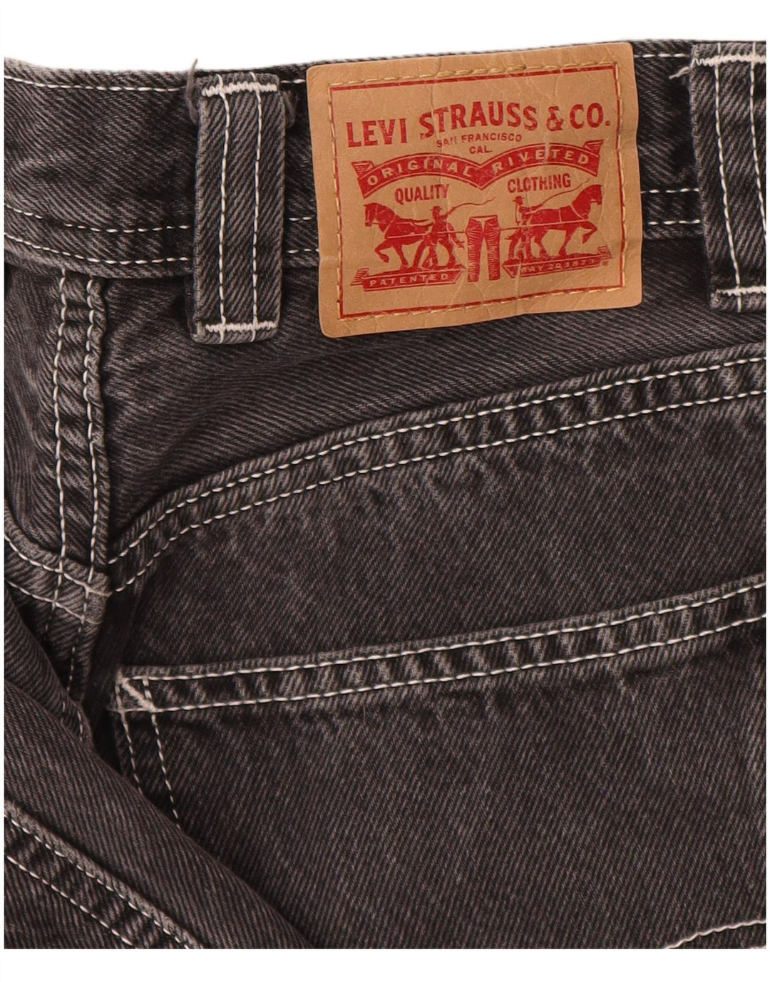 Женские зауженные джинсы-карго Levi's W25 L26, серый хлопок