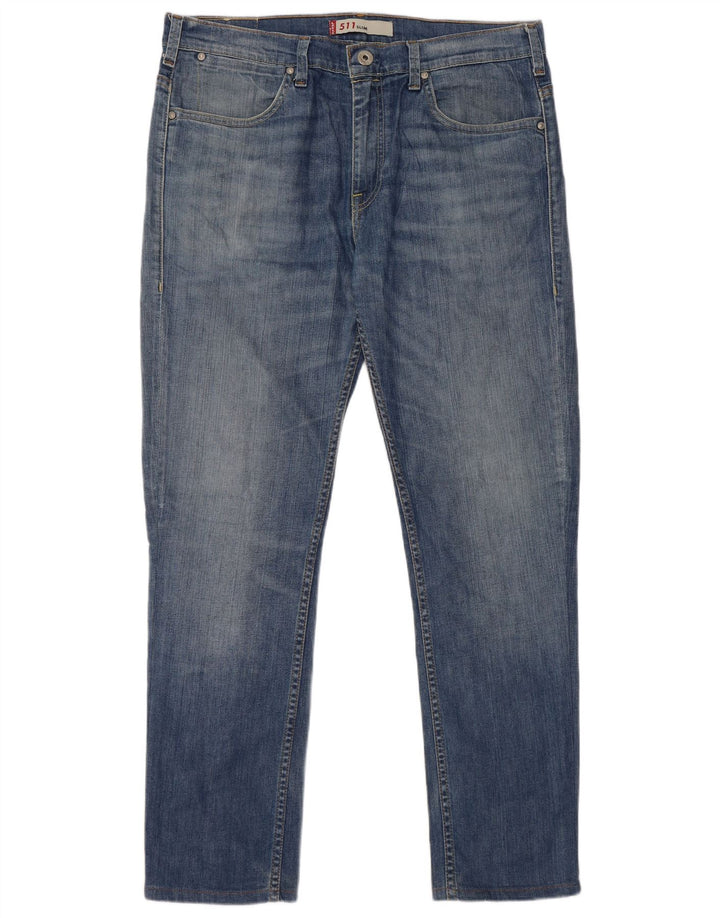Мужские джинсы Levi's Slim 511 W38 L34 синие, хлопок