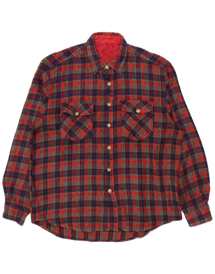 Мужская фланелевая рубашка VINTAGE Lumberjack XL в красную клетку