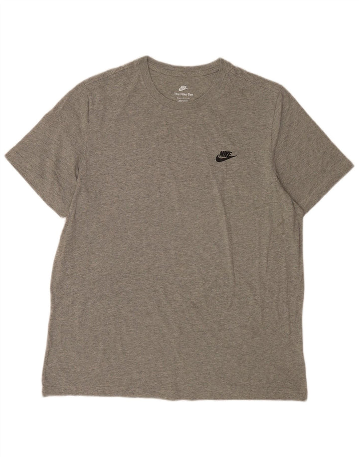 Мужская футболка Nike Top XL, серый хлопок с крапинками