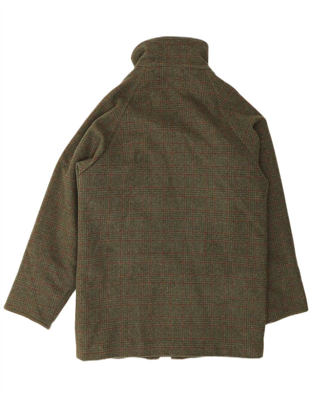 Мужская куртка Barbour UK 38, средний цвет хаки, шерсть в клетку