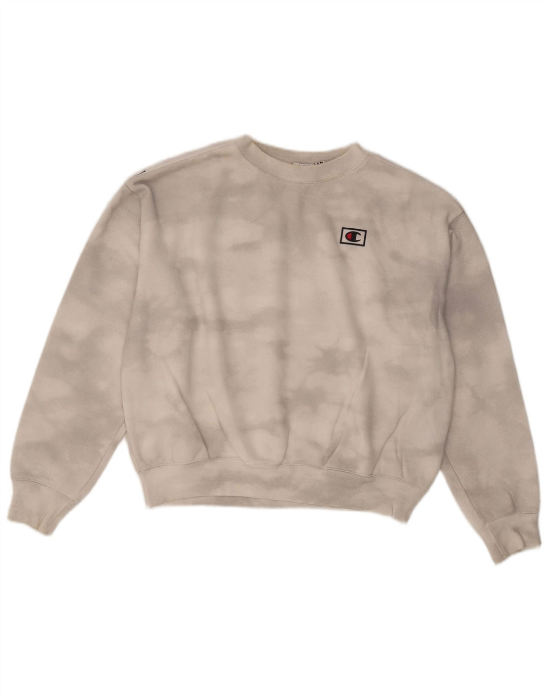 Женский укороченный джемпер оверсайз CHAMPION UK 16, большой Off White