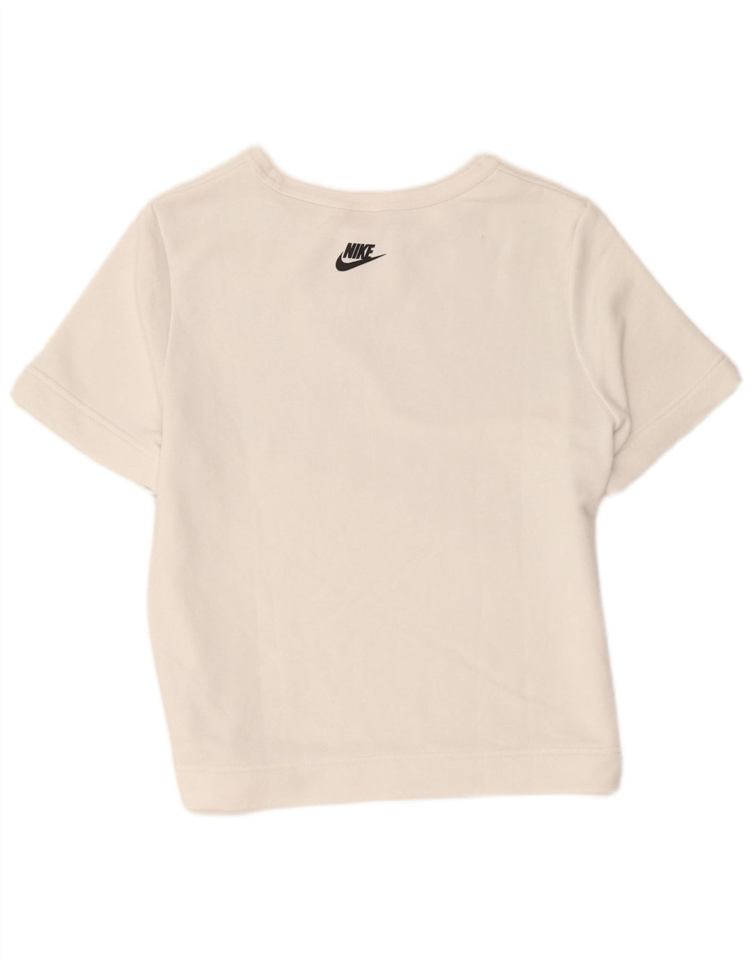 Женский джемпер с коротким рукавом с графическим рисунком Nike UK 14, средний белый