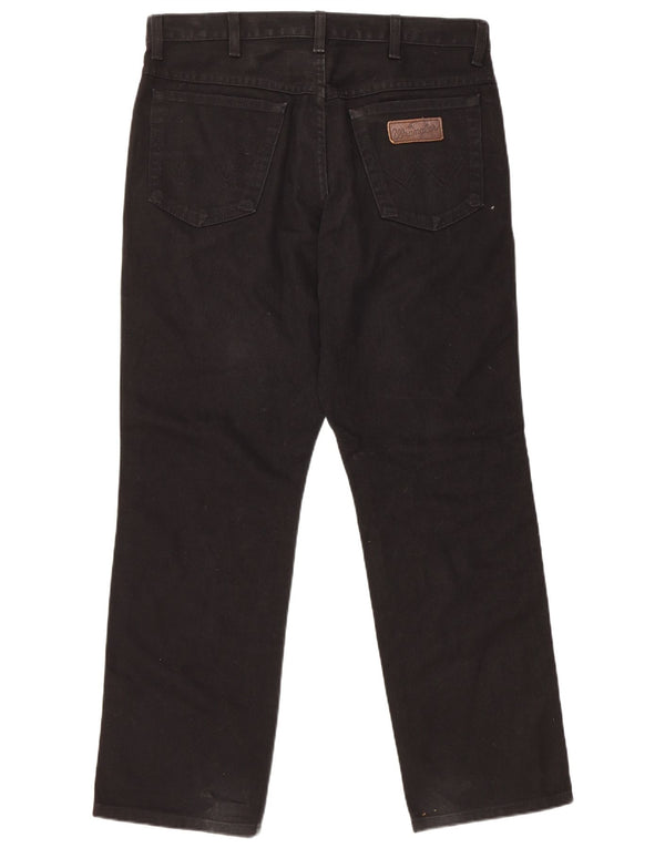 Мужские прямые джинсы Wrangler Ohio W34 L30, черный хлопок