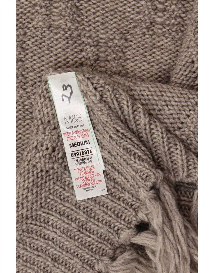 Женский открытый кардиган с короткими рукавами Marks & Spencer UK 14, средний серый