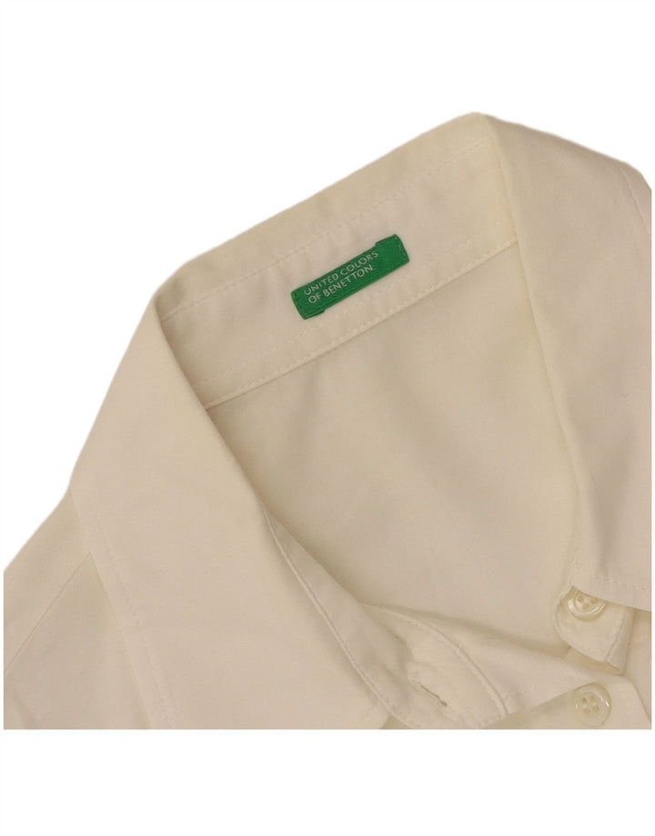 Рубашка женская Benetton UK 12 средняя белая