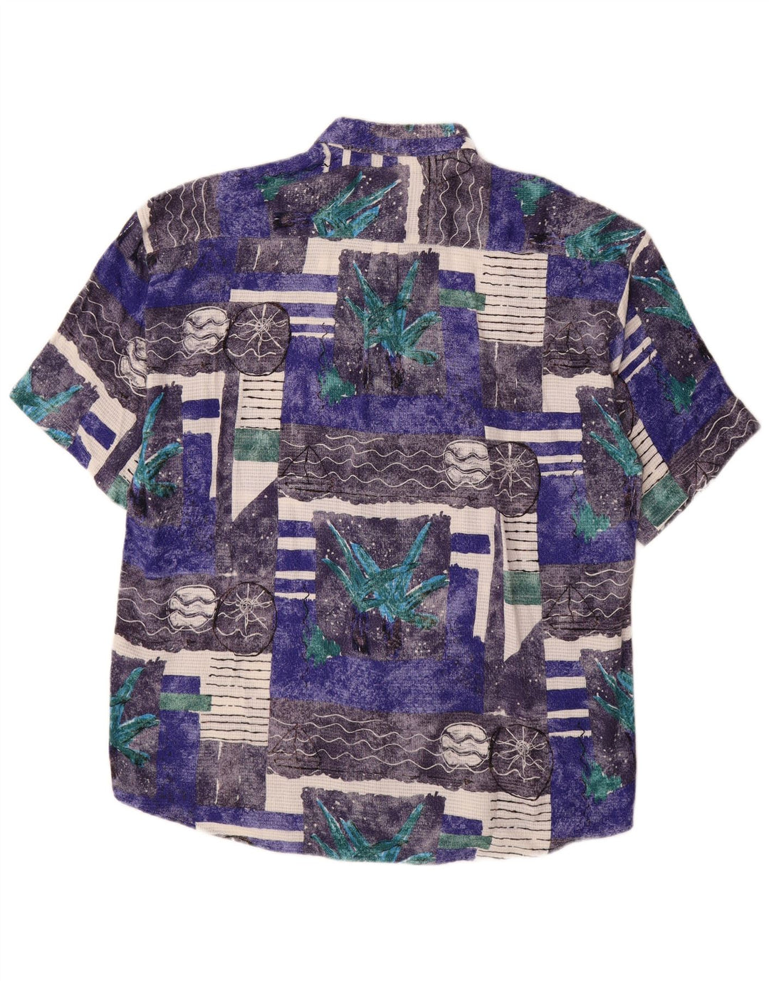 Мужская рубашка с коротким рукавом Conte Massimo, размер 43/44 XL, синяя