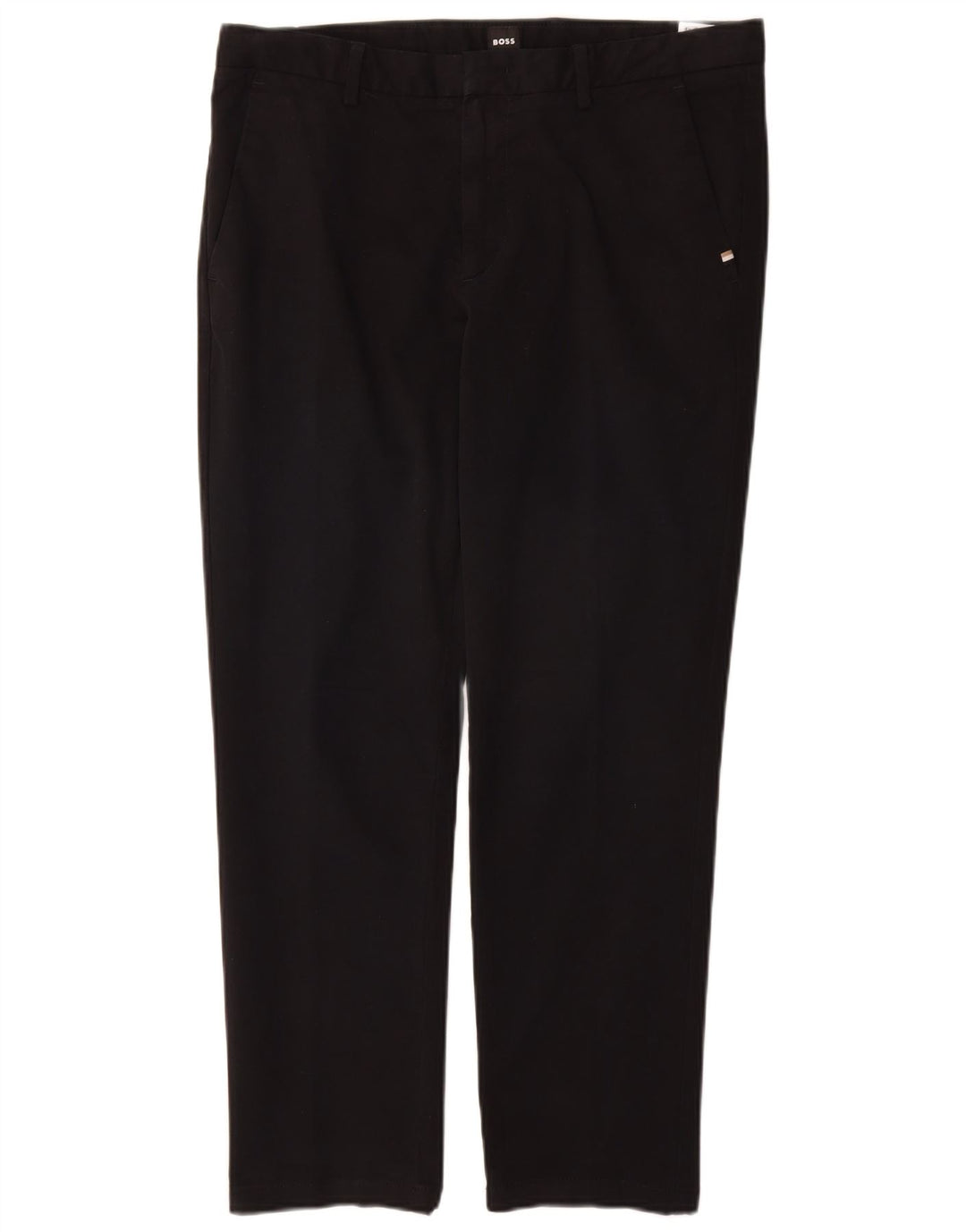 Мужские брюки-чиносы Hugo Boss Slim Fit EU 48 Medium W32 L28, черный хлопок