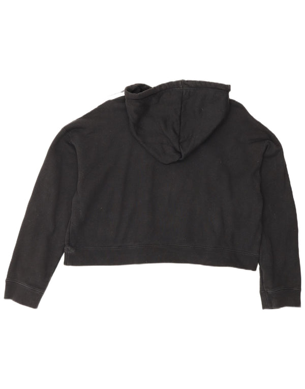 Женский джемпер с капюшоном Adidas Oversized UK 12, средний черный, хлопок